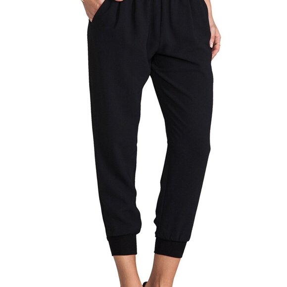 Joie Mariner Black Caviar Jogger Pants | size medium - Picture 2 of 11